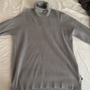 Marled Charcoal Ribbed Knit Top